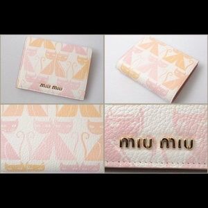 SOLD Miu Miu pink leather wallet